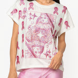 Breast Cancer Ribbon QOS Queen Card Tee | Queen Of Sparkles