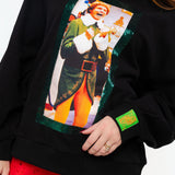 Licensed Black Buddy Yelling Screenprint Sweatshirt | Queen Of Sparkles