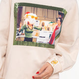 Licensed Beige Monica Turkey Head Sweatshirt | Queen Of Sparkles