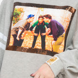 Licensed Grey Friends Huddle Screen Print Sweatshirt With Arm Sport Stripe | Queen Of Sparkles