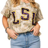 Licensed LSU Camo Tee | Queen Of Sparkles
