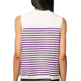 Licensed LSU Mascot Striped Knit Tank | Queen Of Sparkles