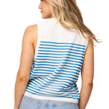 Licensed Ole Miss Mascot Striped Knit Tank | Queen Of Sparkles