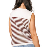 Licensed Texas A&M Mascot Striped Knit Tank | Queen Of Sparkles