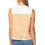 Licensed Tennessee Mascot Striped Knit Tank | Queen Of Sparkles