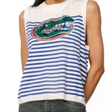 Licensed Florida Mascot Striped Knit Tank | Queen Of Sparkles