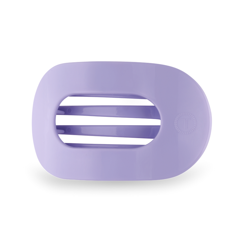 TELETIES FLAT ROUND CLIP - LARGE | LILAC YOU