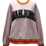Pink, Orange & Green Rhinestone 'Mahjong' Sweatshirt | Queen Of Sparkles