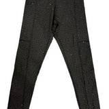 Black Scattered Rhinestone Legging | Queen Of Sparkles