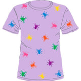 Lavender Multi Spiders Tee | Queen Of Sparkles