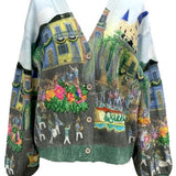 Mardi Gras Parade Scene Button Up Cardigan | Queen Of Sparkles