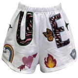 White 'Queen' Icon Short | Queen Of Sparkles