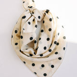 Cup of Tea Scarf | Ivory Black Polka Dot