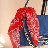 Wonder Woman Bandana Scarf | Red Paisley