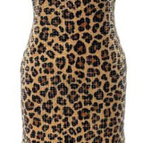 Sequin Leopard Knit Midi Dress | Queen Of Sparkles
