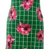 Green & White Checkered Pink Azalea Knit Midi Dress | Queen Of Sparkles