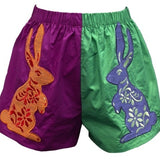 Multi Colorblock Easter Bunny Cotton Short | Queen Of Sparkles