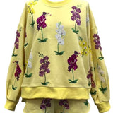 Yellow Multi Iris Sweatshirt | Queen Of Sparkles
