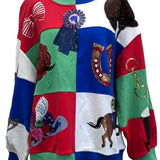 Checkered Kentucky Derby Icon Sweatshirt | Queen Of Sparkles