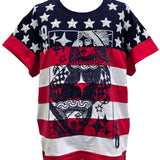 USA Star & Stripe QOS Card Logo Tee | Queen Of Sparkles