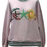 Pink "Beach" Icon Sweatshirt | Queen Of Sparkles
