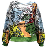 Multi Coastal Sketch Sweatshirt | Queen Of Sparkles