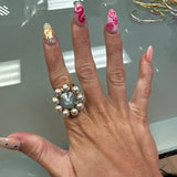 Twiggy Plus Ring | Agave Ignite & Pearls