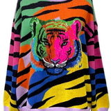 Rainbow Sequin Tiger Head Sweater | Queen Of Sparkles