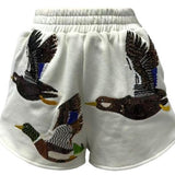 Ivory Flying Ducks Short | Queen Of Sparkles