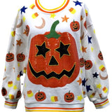 White Pumpkin Icon Sweatshirt | Queen Of Sparkles