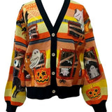 Multi Spooky Windows Cardigan | Queen Of Sparkles