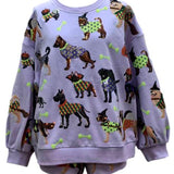Lavender Halloween Dogs Sweatshirt | Queen Of Sparkles