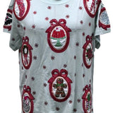 Light Blue Christmas Wallpaper Tee | Queen Of Sparkles