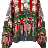 Multi Store At Christmas Time Window Display Cardigan | Queen Of Sparkles