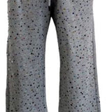 Grey Rhinestone Sweat Pant | Queen Of Sparkles