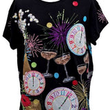 Black NYE Icon Tee | Queen Of Sparkles