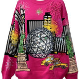 Pink NYE In New York Sweater | Queen Of Sparkles