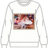 Licensed Friends All The Wedding Dresses Scattered Rhinestone Sweatshirt | Queen Of Sparkles
