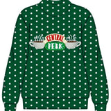 Licensed Green Central Perk Coffee Friends Mockneck Sweatshirt | Queen Of Sparkles