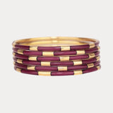Veda Bangles - Set of 6 | Maroon