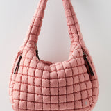 Quilted Carryall Bag | Ballet Pink