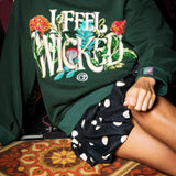 Licensed Forest Green 'I Feel Wicked' Sweatshirt | Queen Of Sparkles