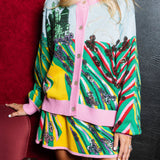 Licensed Yellow Brick Road To Oz Button Up Cardigan | Queen Of Sparkles