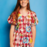 Red & White Checkered Picnic Cotton Short | Queen Of Sparkles
