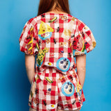 Red & White Checkered Picnic Cotton Short | Queen Of Sparkles