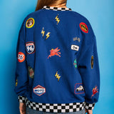 Royal Blue Nascar Sweatshirt | Queen Of Sparkles