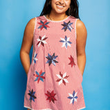 Red & White Stripe Pinwheel Tie Dress | Queen Of Sparkles