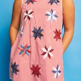 Red & White Stripe Pinwheel Tie Dress | Queen Of Sparkles
