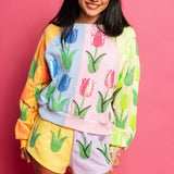 Neon Colorblock Tulip Short | Queen Of Sparkles