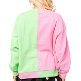 Licensed Green & Pink Colorblock Character Profile 'Wicked' Sweatshirt | Queen Of Sparkles